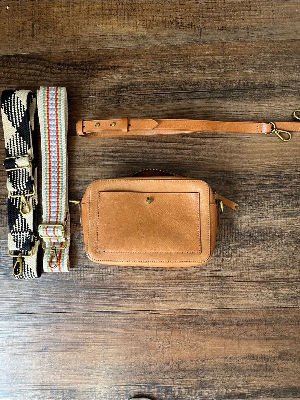 Madewell Camera Bag with three Straps
